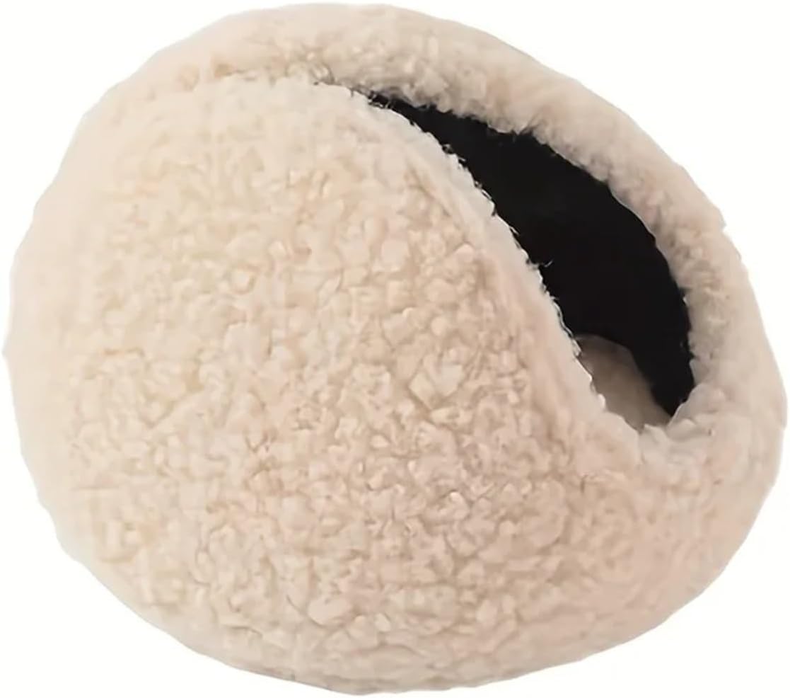 1pc Windproof Ear Muffs For Men And Women, Thickened Plush Winter Warmth, Soft Covers For Outdoor Cycling