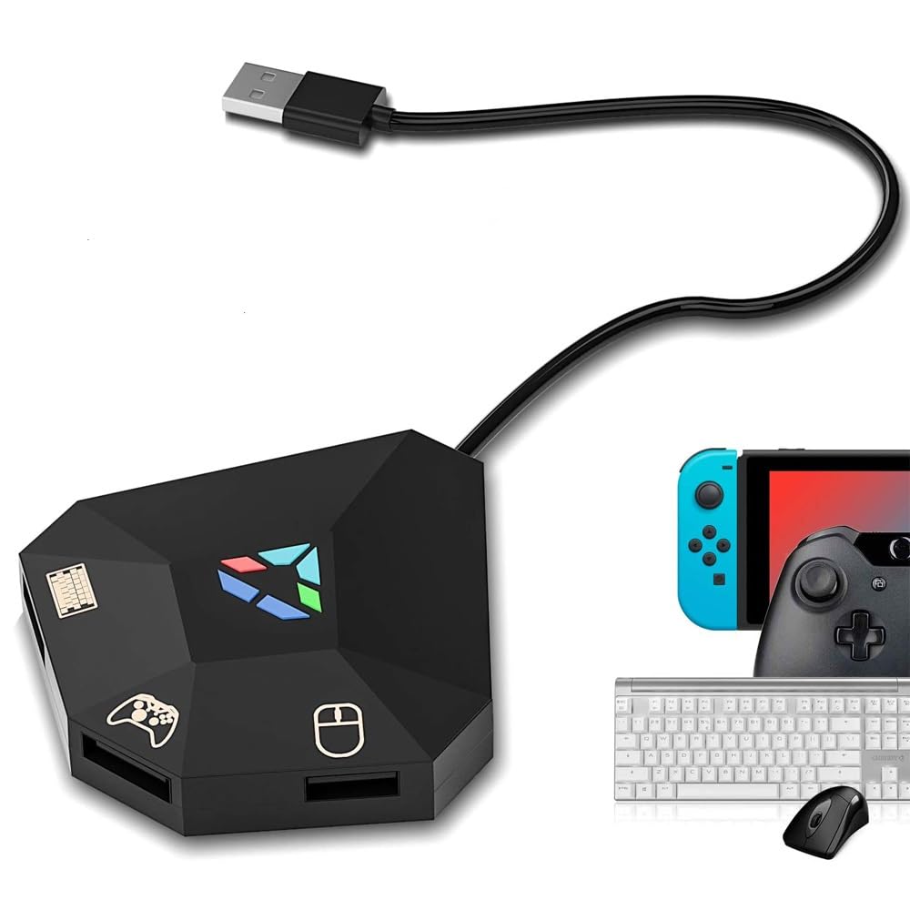Amazon.co.jp: NS 有線USB接続キーボード＆マウスアダプター