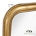 Hamilton Hills Thick Rounded Top Gold Rich Framed Wall Mirror 40