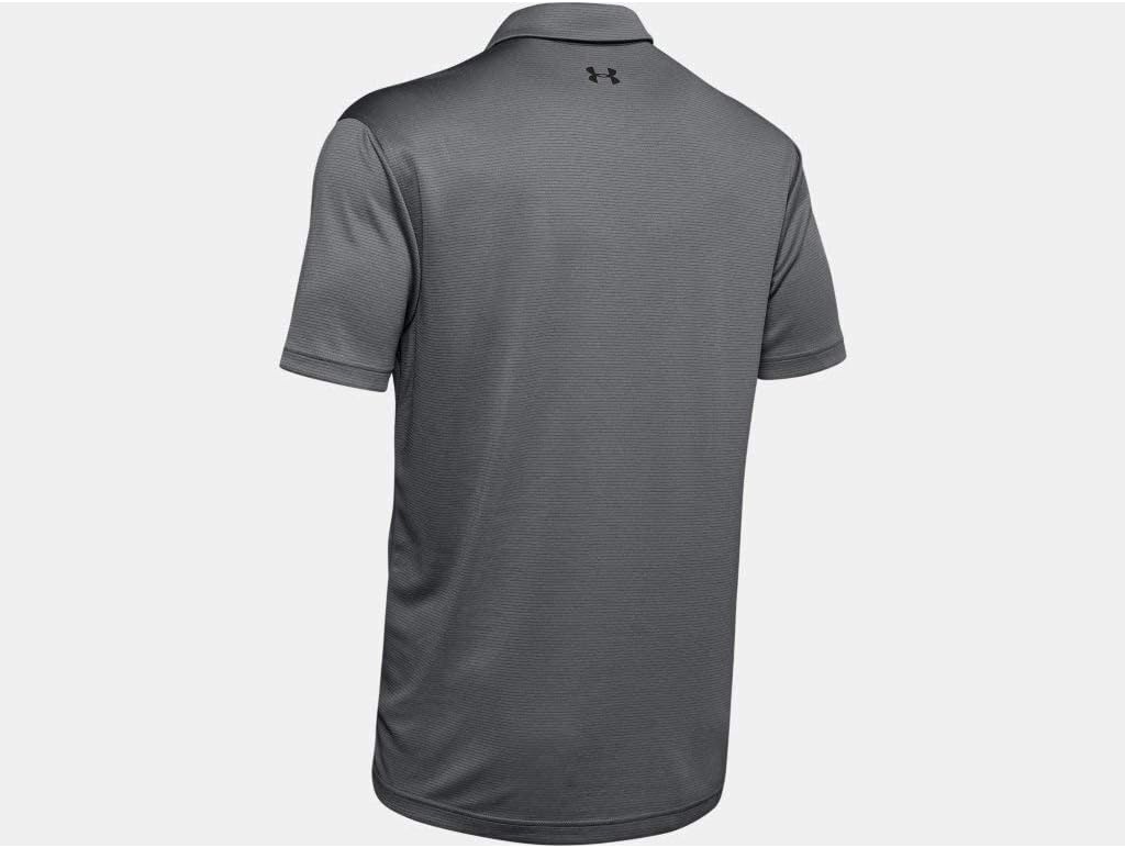 Under Armour Men's Tech Golf Polo 4X-Large Gray/ Black/ Black