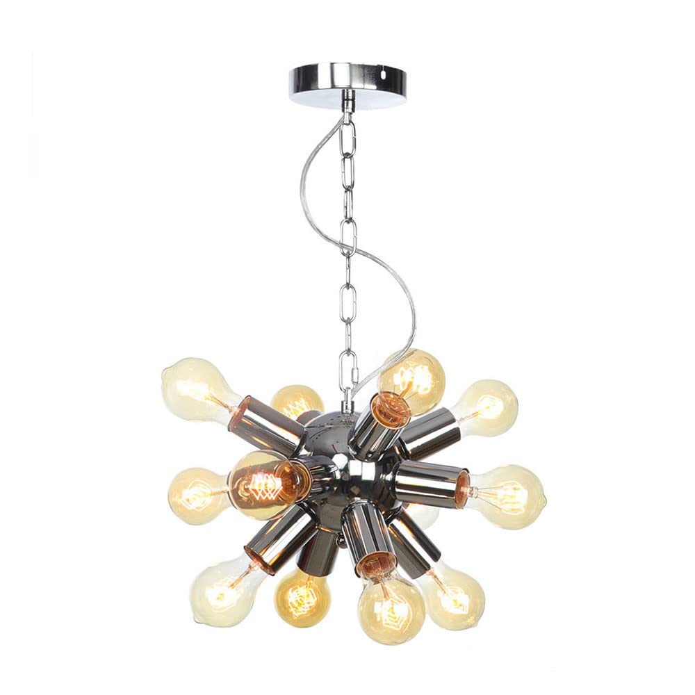 FYZDLAOR Vintage Wrought Iron Chandelier,Decorative Pendant Light for Living Room Bedroom Cafe Teahouse Bar Dining Room Club（E27）