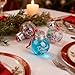 MyMealivos Christmas Ornament Shot Glasses, 6 Pcs Plastic Clear Ornament Balls, Fillable Balls for Holiday Decor Christmas Gifts White Elephant Gifts Stocking Stuffers