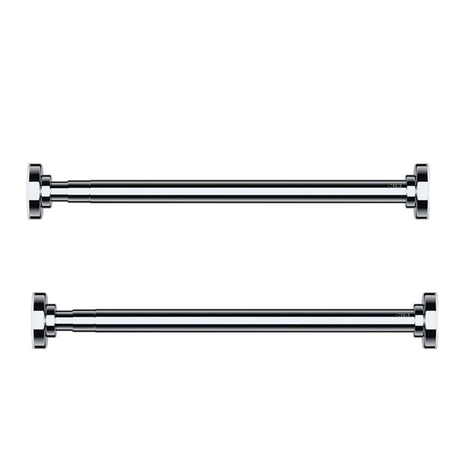 Lot de 2 supports d'évier encastrables et poteau télescopique de 42-65 cm