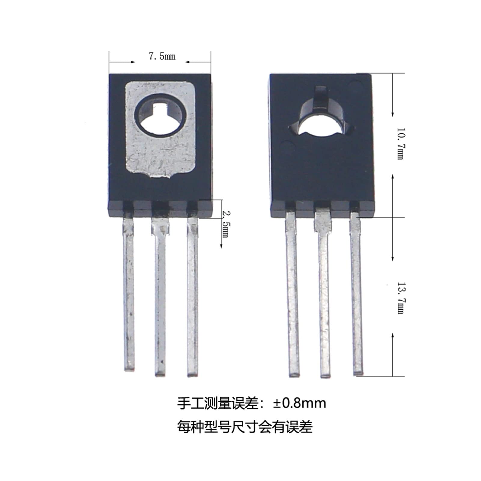lindawang lin 150 stücke Bis-126. Transistor-Sortimentset Set B772 D882 BD139 BD140 C106 D669 B649 D237 D238 13003 BD136 BD235 BD438 BT134 2P4M Going