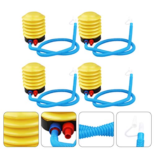 EXCEART 4Pcs Bomba de PÃ© Fole PÃ© Bomba Manual de Bomba de Ar para Cama InflÃ¡vel Brinquedos de Nat