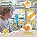 Valentines Day Gift for Toddlers Boy Kid Year Old Age 3 4 5 6 7 8, Robot Sensory Travel Toy 4Pcs Airplane Autism Pop Tube Suction Fidget Toy Autistic Easter Basket Christmas Stocking Stuffers