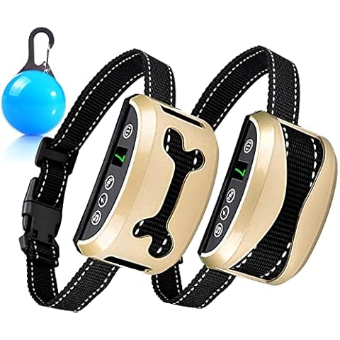 Awaiymi Bark Collar 2 Pack Upgraded 7 Sensitivity Rechargeable Dog Barking Collar Beep/Shake/Safe Shock Or No/Anti Bark Reflective Collar for Small Medium Large Dogs … Cover