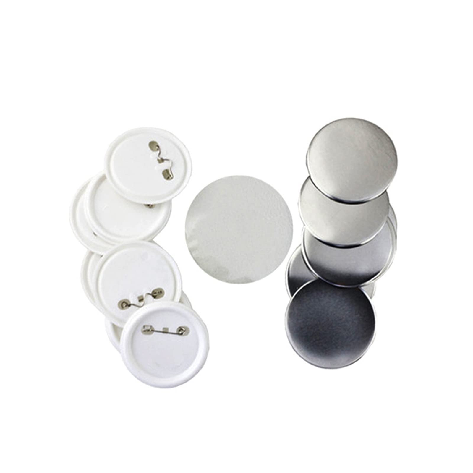 Aluminiumknopfmaschine mit Knopf 100set + Kreisschneider austauschbare Formen und Abzeichen-Hersteller-Knopfmaschine,Mehrzweck(58MM)