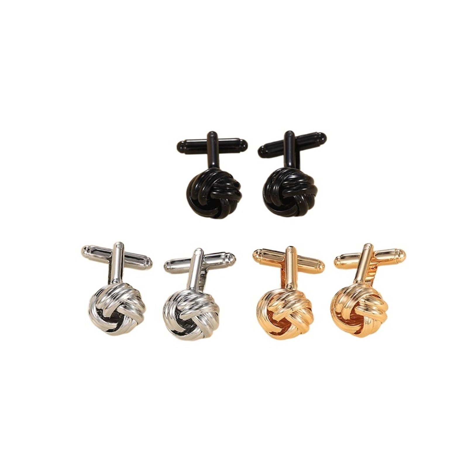 Gemelos 1Pair Men's Vintage Tone Twist Cuff Links Wedding Cuff Links