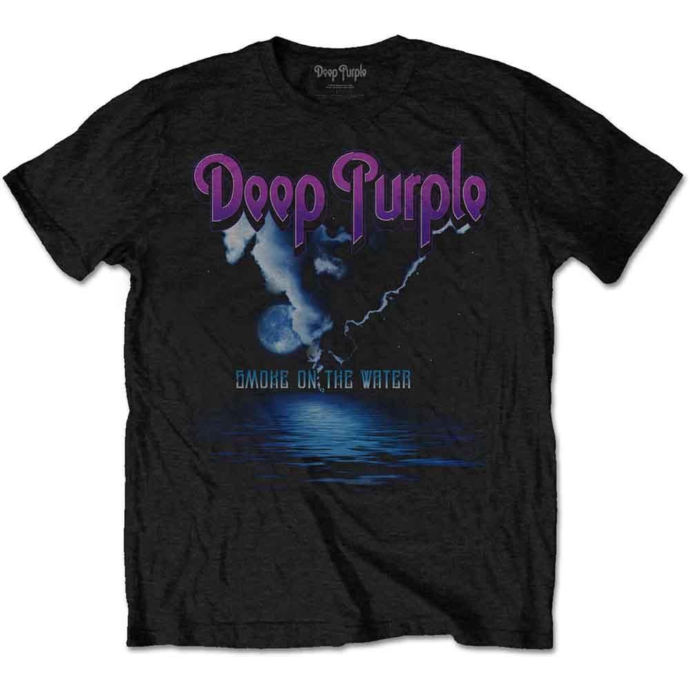 Deep Purple Men's DPTS02MB03 T-Shirt, Black, Large (40"- 42")