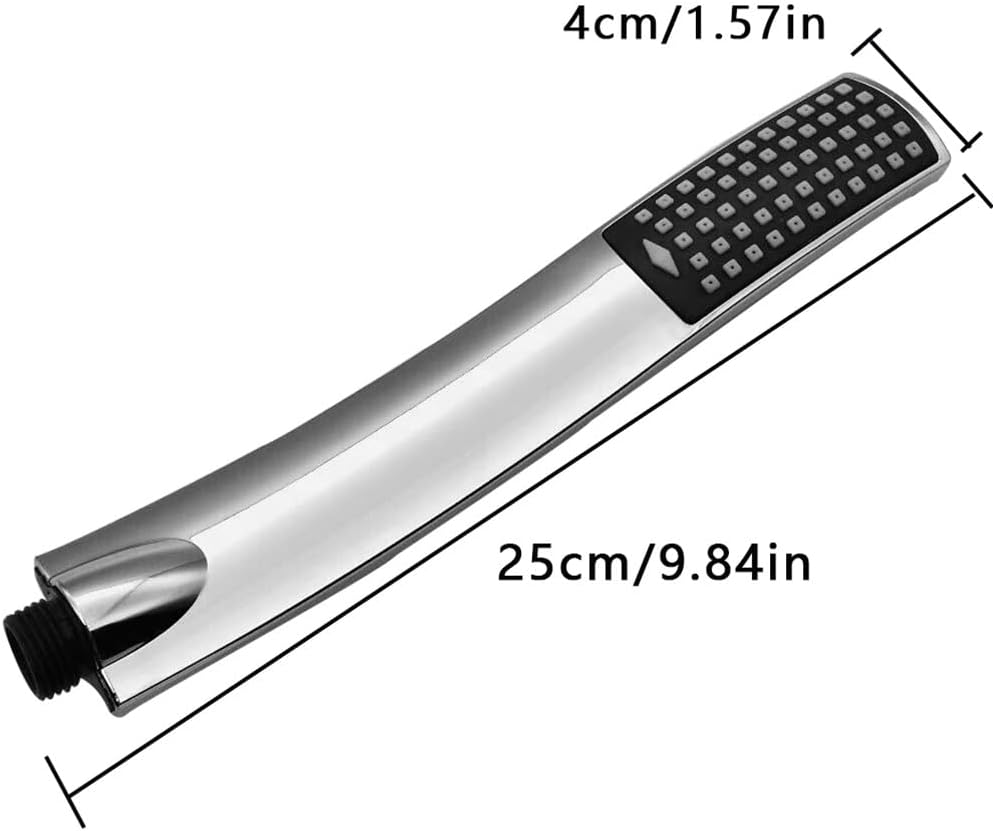 High Pressure S-Shaped Rectangle Filter For Water Bath Shower Adjustable Handheld Electroplating Spray