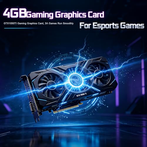 Image of Prebuilt Gaming PC Desktop,Intel Core i7 Business Office Tower Computers PC | GTX1050Ti 4G Graphics Card, 16GB RAM and 512GB SSD, WiFi, Win11, Suitable for Study,transaction,Entertainment,Gaming, etc.