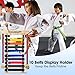 OGANAZI 10 Belts Karate Belt Display Rack with Personalized Stickers, Taekwondo Belt Display Holder with Side Medal Rack, Elastic Band Martial Arts Belts Display Holder for Taekwondo, Karate,BJJ Gifts