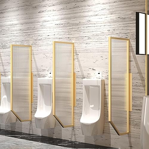 Separador de urinario de vidrio translúcido para mejorar la privacidad en oficinas y hoteles