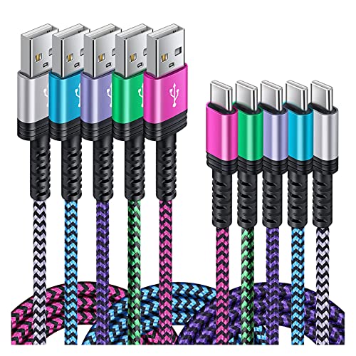 USB Type C �P�[�u�� �y1.83m 5�{*5�F�z iPhone 17�[�d�P�[�u�� 3A�}���[�d QC3.0�Ή� �^�C�v���[�d�P�[�u�� ���ϋv �i�C���� iPhone 17 17Plus 17Pro 17Pro Max,Xperia XZ XZ2 