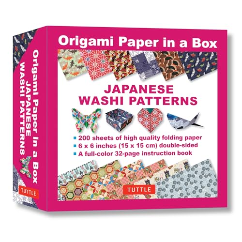 Origami Paper in a Box - Japanese Washi Patterns: 200 Sheets of T...