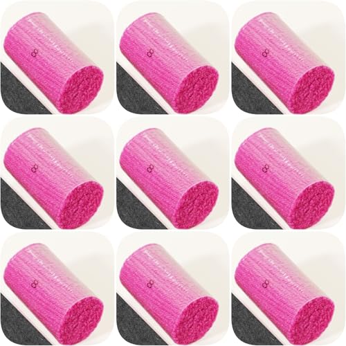 Image of Yglnden 10 Bundles Latch Hook Kit Colorful Yarn Bundles Cut Rug DIY Latch Hook Yarn for Handmake Craft Sewing Knitting for Adults (10 Bundles# Rose)