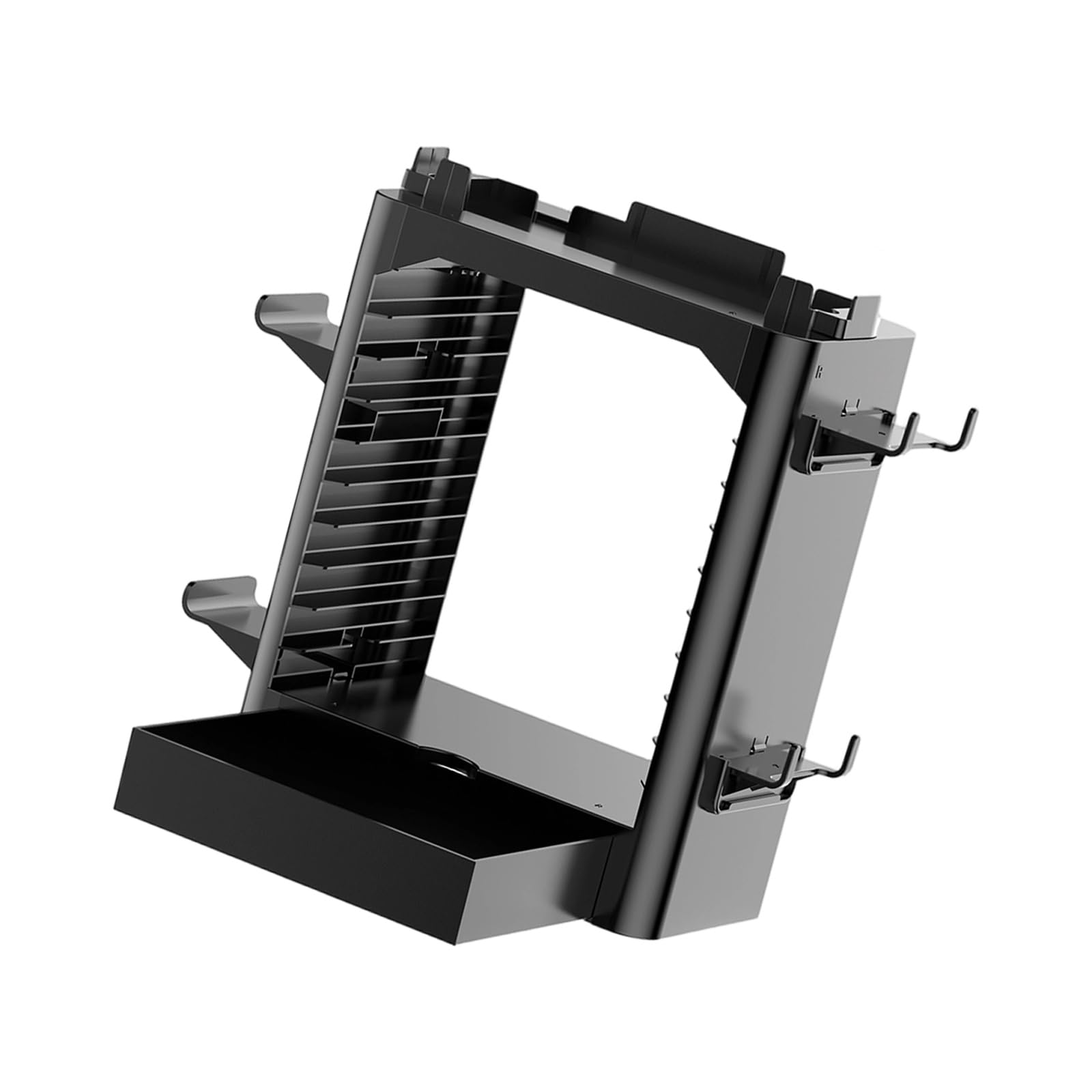 Storage Tower Dock Rack Stand Multifunction Game Console Controller Disk Holder for NS / NS2 Organizers Station Dock Holder Organizers Station for Controller Console Game Disk Storage Tower Rack Stand