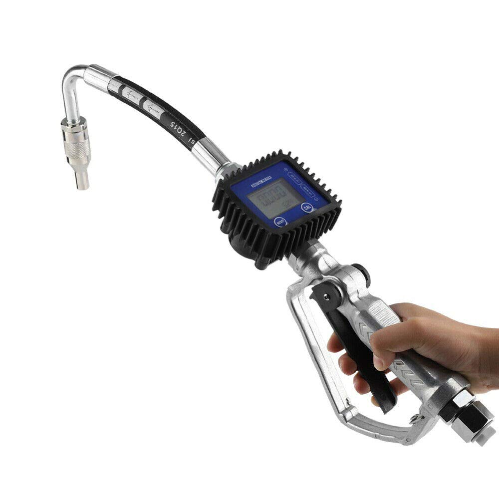 Pistola elettronica per misurazione dell'olio con display digitale, pistola conta litri di olio, pistola per carburante, pistola per iniezione diesel, pistola elettronica per olio con misuratore