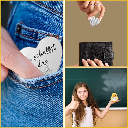 Glamifyr Pocket Hug Positive Enten Plüsch, Mut Mach Geschenk, Glücksbringer für Kinder, Ente Geschenk für Freundin, Familie, Freund, Patient