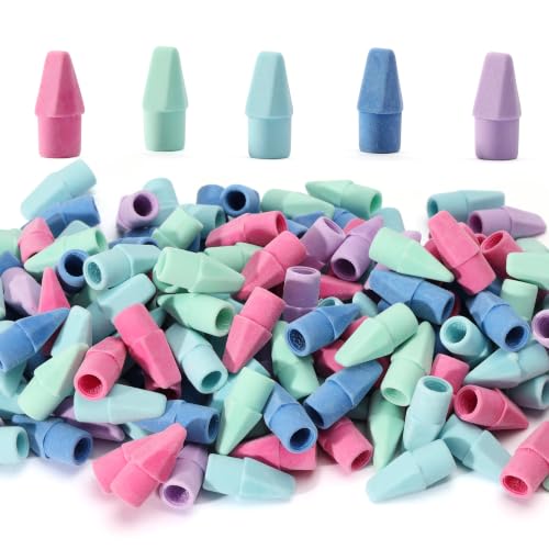 Image of Mr. Pen-Bulk Pencil Top Erasers, 1000 Pack, Colorful, Latex-Free | No-Smudge, Cap Pencil Erasers for Precise Erasing, Kids, Teachers, Studying Supplies
