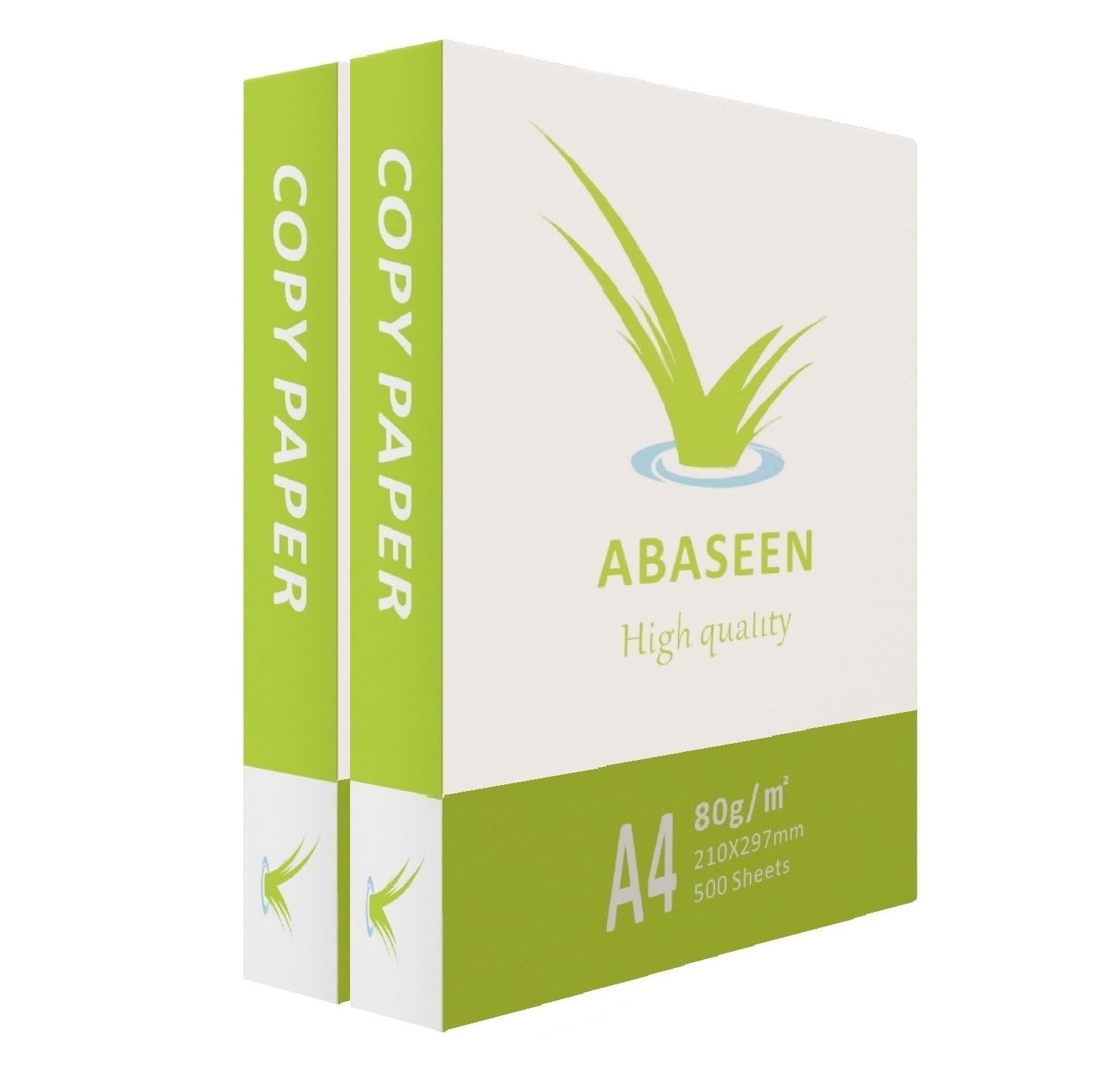 Abaseen 2 Reams 1000 Sheets A4 White Printer Paper | 80 GSM | Multipurpose for Home and Office