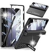 Miimall Kompatibel mit Samsung Galaxy Z Fold 5 Hülle mit Displayschutz Stifthalter Scharnierschut...