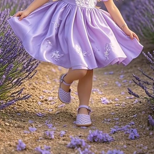 Image of THEE BRON Toddler Girls Espadrilles Sandals Hollow Out Rustic Dress Shoes