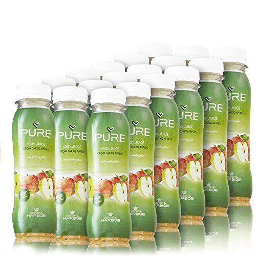 Zumo de fruta puro - Manzana/naranja/piña/pomelo rosa - Paquete de 18 botellas - 250 ml (Manzana)