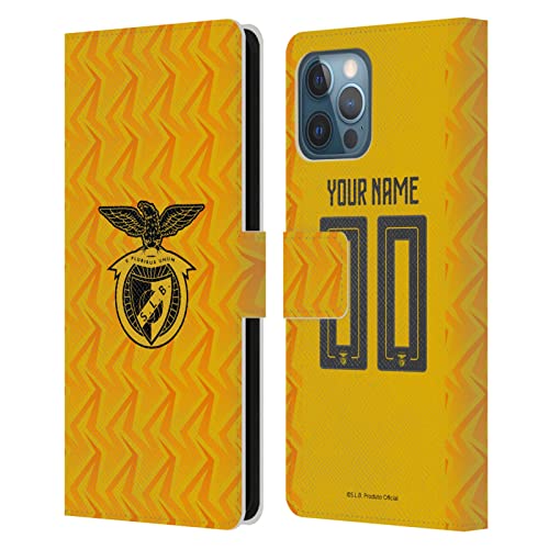 Coque en cuir portefeuille Benfica 2022/23 pour Apple iPhone 12 Pro Max de luxe