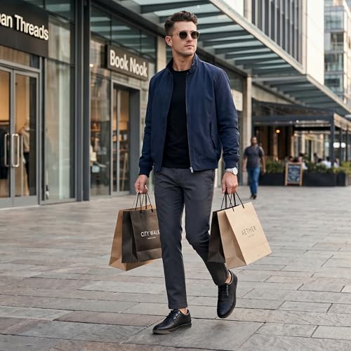 Image of Jousen Men's Fashion Sneakers Classic Retro Casual Shoes for Men Breathable Business Dress Sneaker