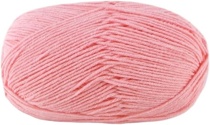 5 Rolls 50g Cotton Yarn for Crocheting 4-Ply Chunky Hand Knitting Blend(27)