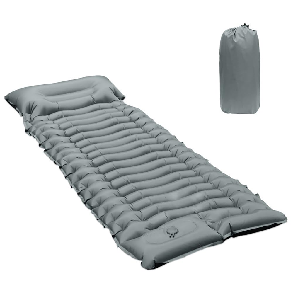 Camping Air Bed for Mercedes-Benz GLC 2015-2025 SUV 5-Seater, Easy Hand/Foot Inflation Thick Padding Portable Air Bed for Outdoor Sleeping and Travel,Grey