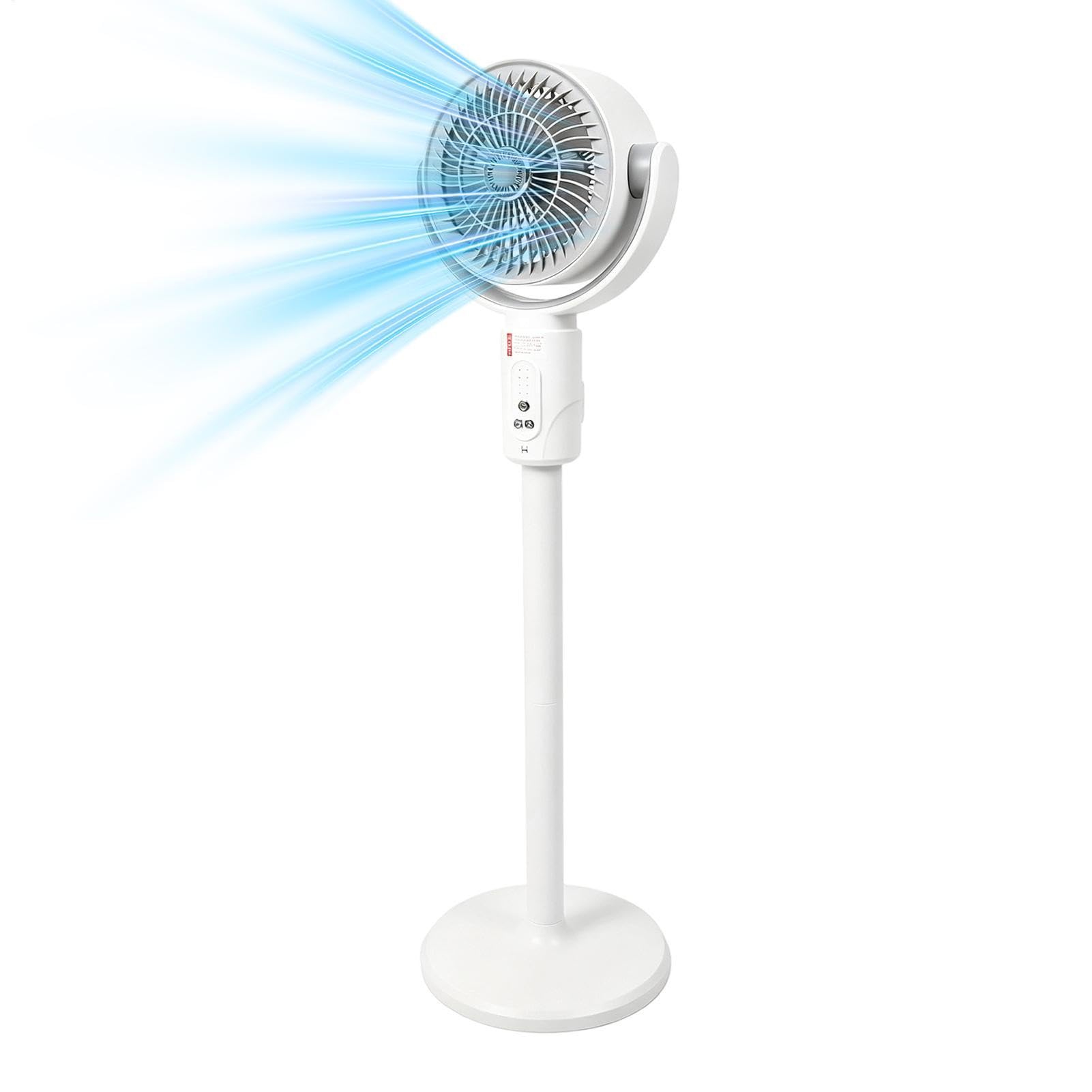 Ventilador de pedestal para dormitorio silencioso, altura ajustable,