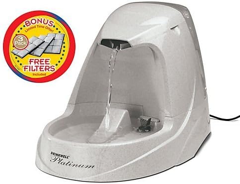 Petsafe Drinkwell Platinum Pet Fountain with Bonus Filters