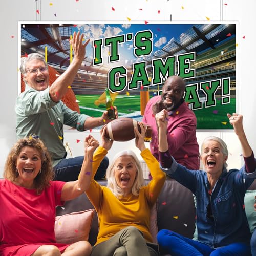 65" x 32.7" Tailgate Football Banner - Party Decorations & Backdrop - Image 7