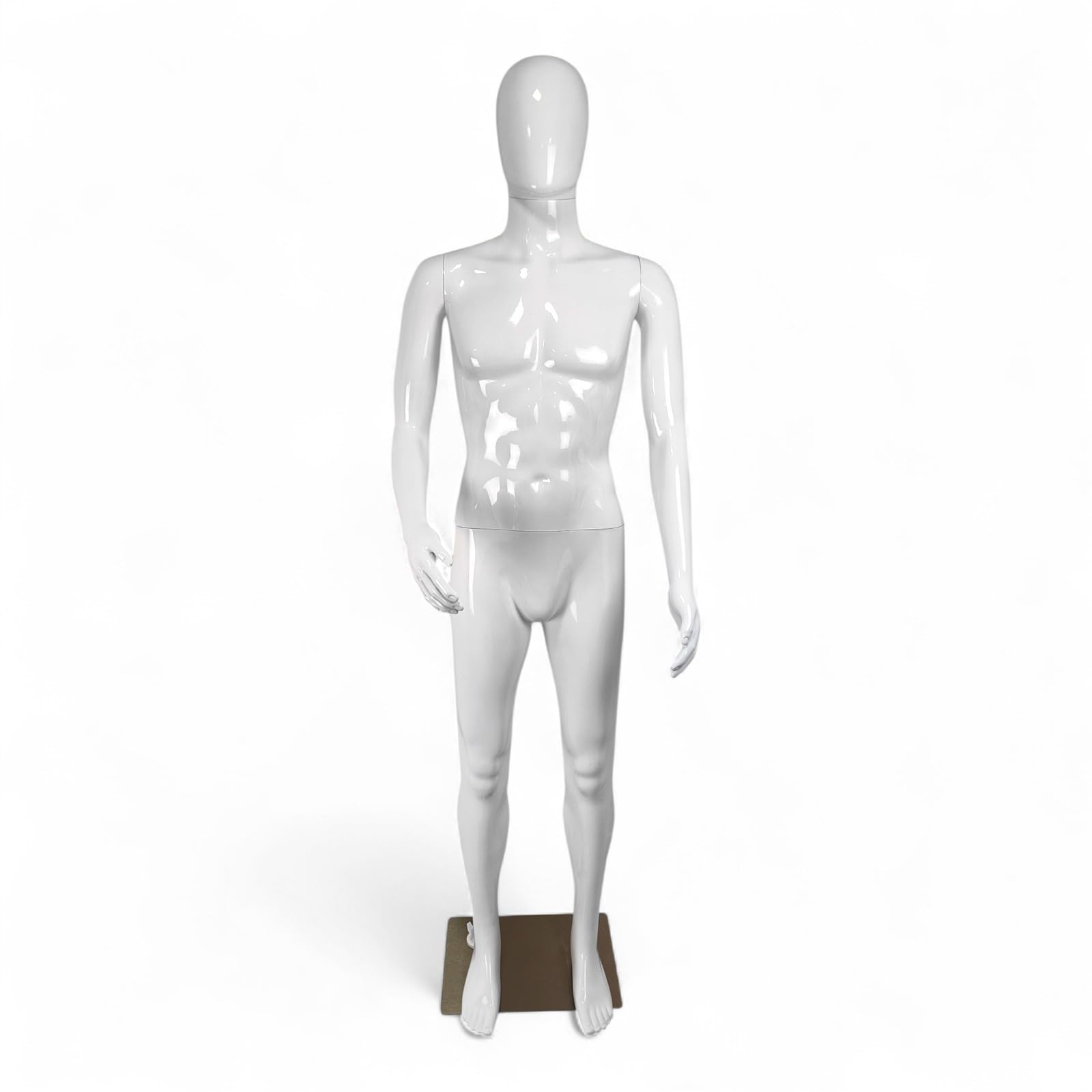 Male Female kids Model SKIN Mannequin Shop Window Mannequin, Rotatable and Portable, Metal Base - Models Free Next Working Day Delivery (MALE MA-3W 185CM)