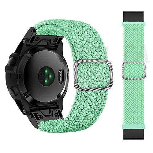 Bracelet nylon 26mm respirant anti-irritation pour montre connectée Garmin Fenix 5X et 6X
