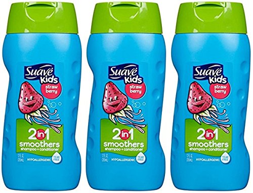Suave Kids 2-in-1 Shampoo Smoothers Fairy Berry Strawberry 12 oz (Pack of 3)