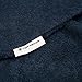 TOM TAILOR Surf Poncho für Damen und Herren, L-XL, 100% Baumwolle/ Frottier, Badeponcho mit Kapuze, Bauchtasche und Logostickerei, Blau (Dark Navy)