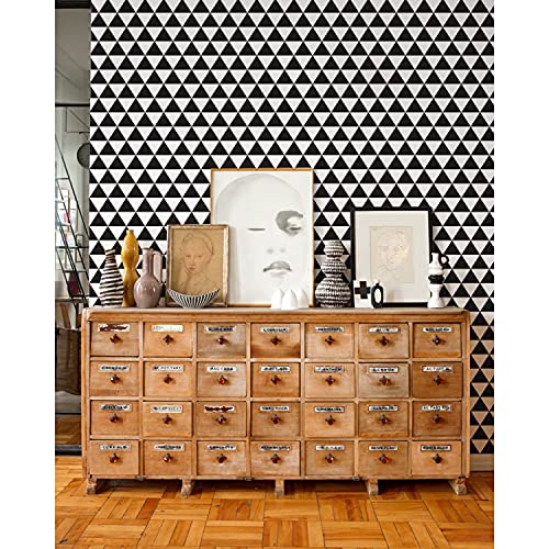 Papier peint triangle géométrique Coloray 208x146cm pour masquer les défauts du mur - 2