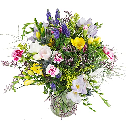 Frischer Blumenstrauß 'Blütenzauber' Mit Lilien - Lieferung Zum Geburtstag & Muttertag