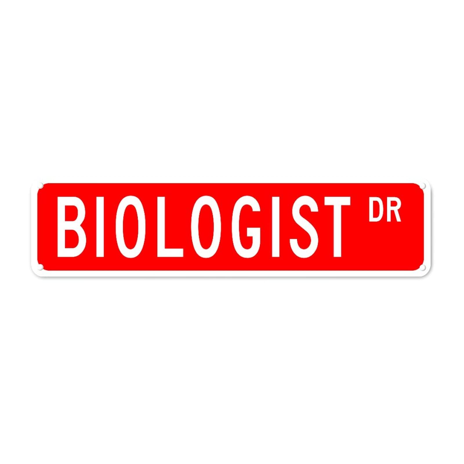 Biologist DR Vintage Tin Signs Art Plaque Aluminum for Bedroom Kitchen Garden Wall Pub Club Coffee Hanging Decor 4x16 Inch
