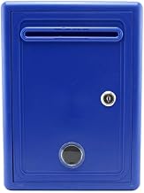 Buzón, Buzones de Seguridad para Apartamentos de Oficina en casa de Montaje en Pared de Estilo inglés para Pared Exterior, Boda (Color: Azul)