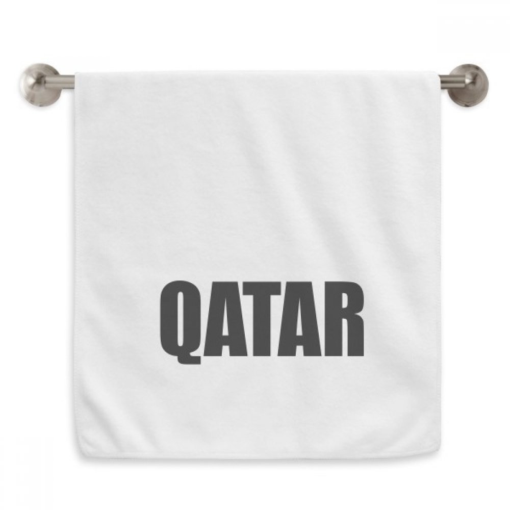 Serviette débarbouillette Qatar blanche fine et absorbante pour peaux sensibles