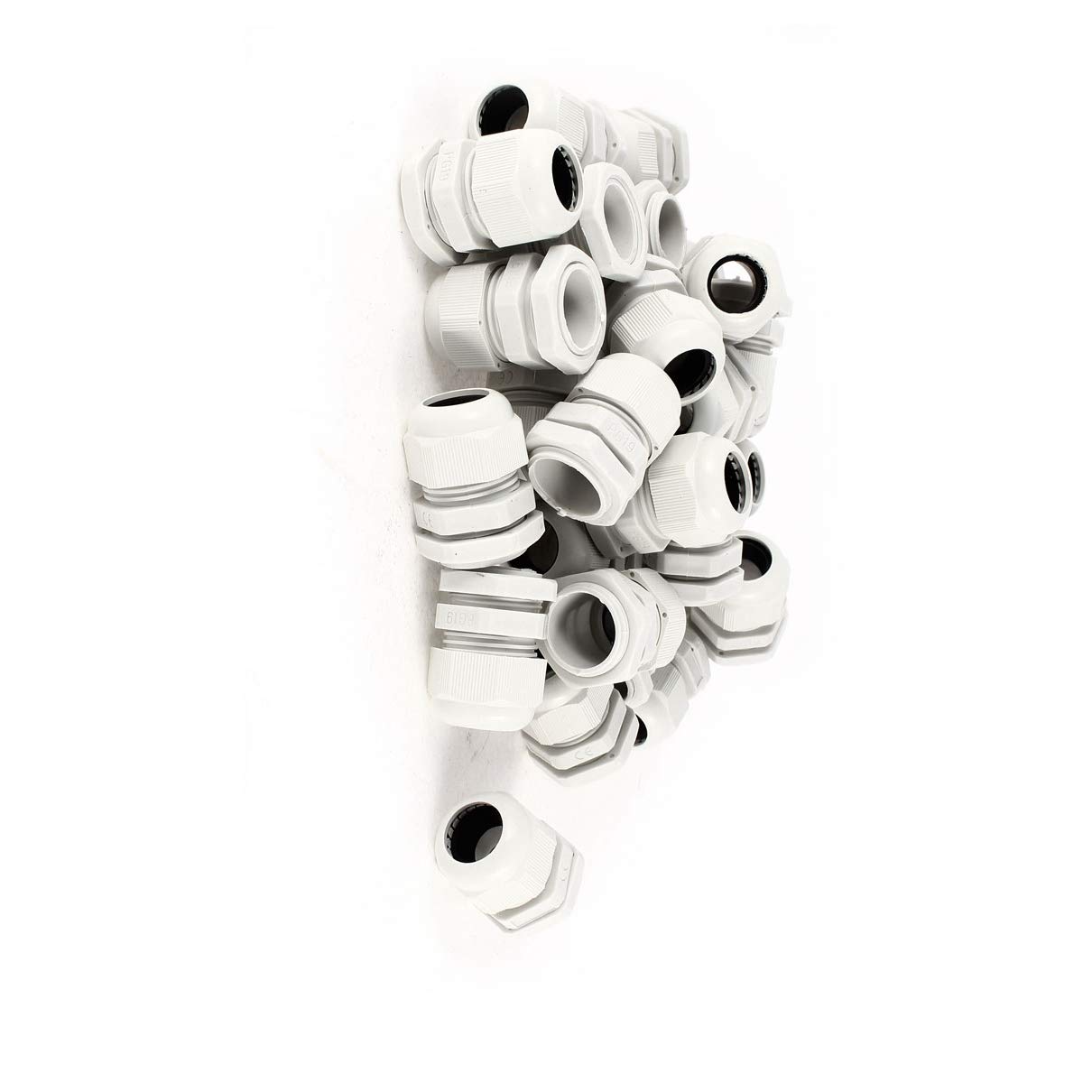 Aexit 30x M24 Grease Waterproof PG19 Compress Cable Stuffing Locknuts Electrical Gland 12-15mm