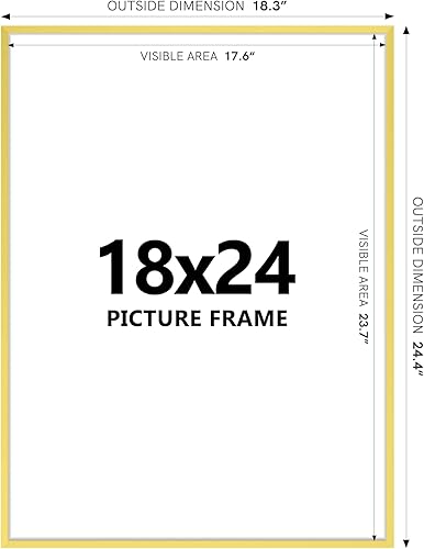 Vista 55 de Homso Marco de fotos de metal de 18 x 24 pulgadas, marco de fotos de aluminio de alta calidad de 18 x 24 pulgadas para pared, marco de fotos de Negro
