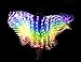 WEISIPU Hand-Made Women's Belly Dance LED Silk Scarf Veils - Beautiful Gradual Colors for Professional Performances Dance/Outdoor Adult Size 39.3