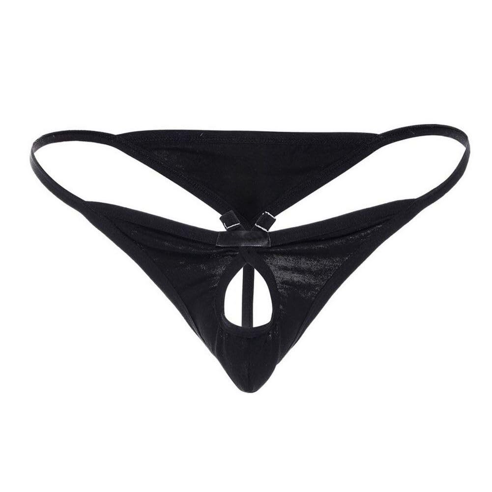 xenza Men's G-String Briefs with Cut-Out Pouch | Ultra-Low Waist | Soft & Stretchable Microfiber Regular Size Fit (S, M,L)-picture-13