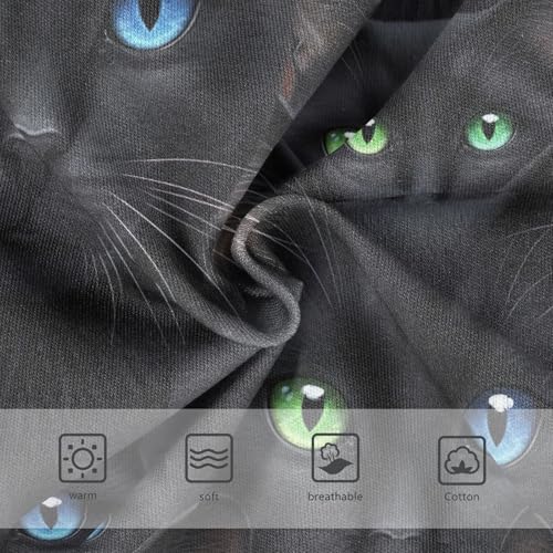 Toddler Girls Underwear 2t Cotton Girl Panties Cute Animal Undies Kids Briefs Black Cat Green Blue Eyes3